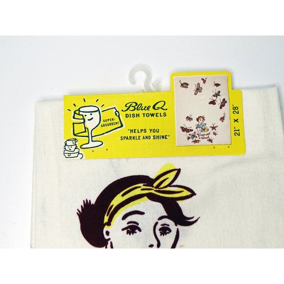 Blue Q Kitchen Dish Towel or Tea Towel Cotton - My Safe Word Is Takeout NWT - Picture 2 of 4